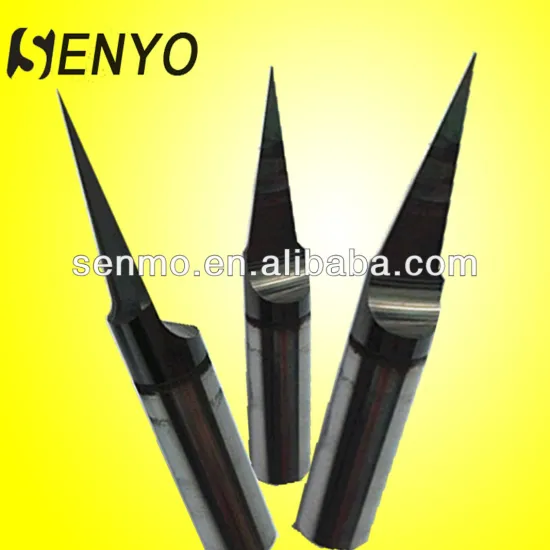 Senyo Diamond Coated CNC Carbide Engraving Milling Cutters/Solid Carbide Engraving Tool Cutting Bit