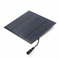 6V Solar Panel 2/3/4.5/6/10W with Connector DC 5.5*2.1 plug Portable Transparent Laminated Poly Cell Module 3.7V 18650 Battery