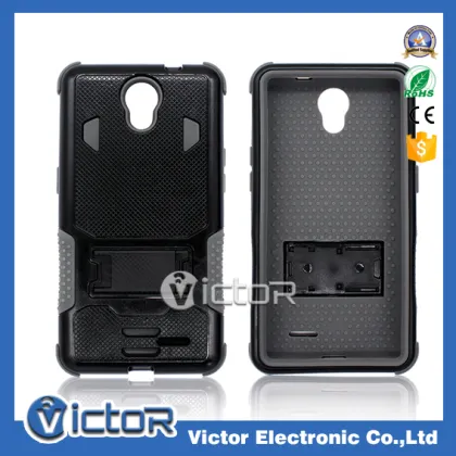 Fashion robot kickstand hybrid case for ZTE AVID PLUS Prestige N9132