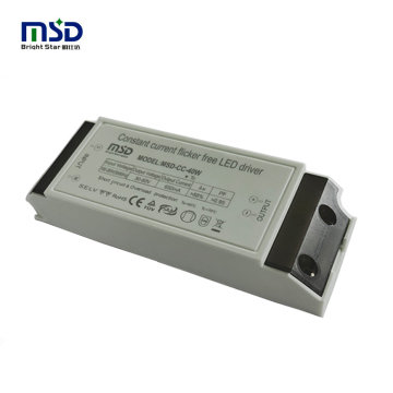 Catu daya driver LED 40W berkualitas tinggi: Tegangan output bebas flicker 30-60V DC, dan kinerja EMC yang sangat baik