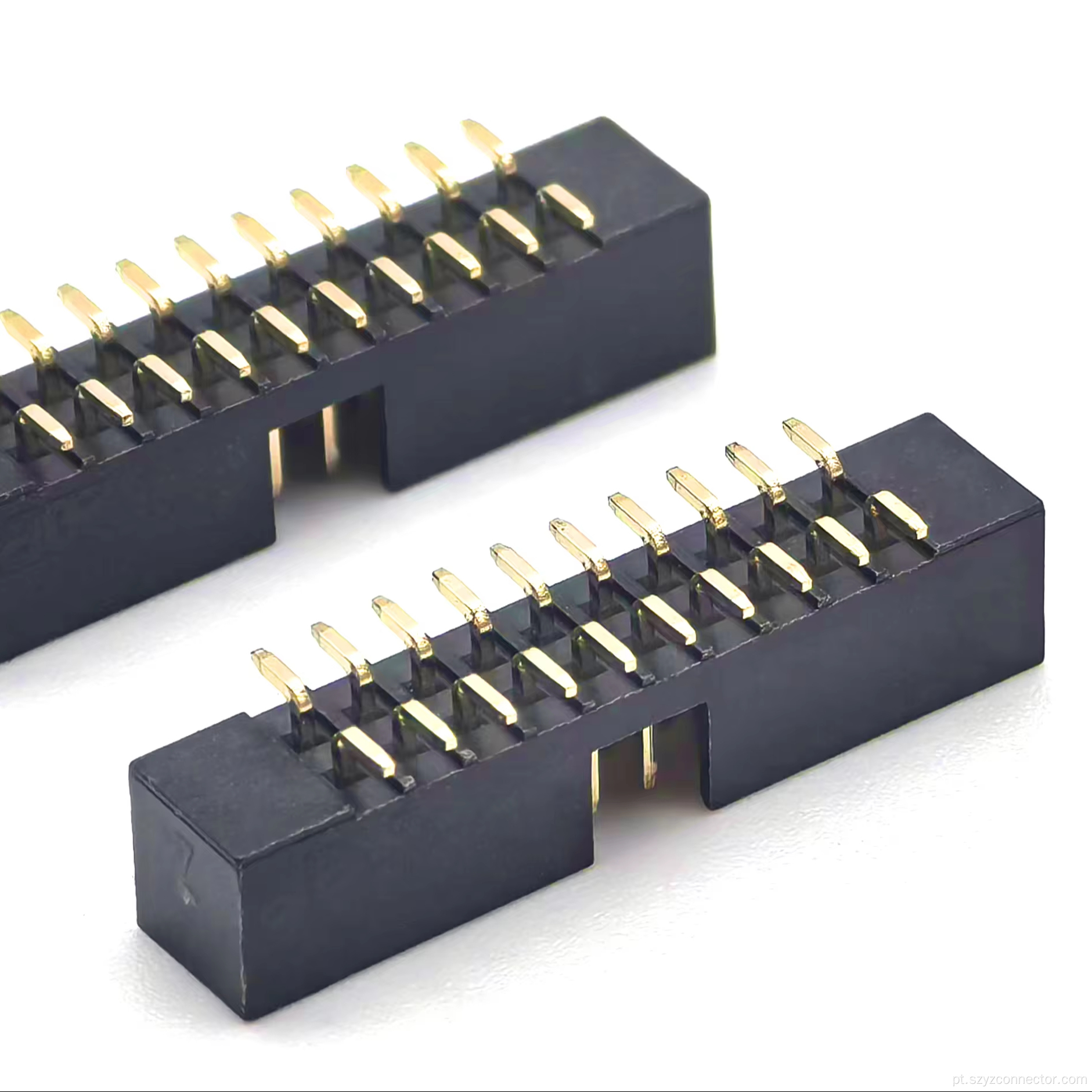 Conector SMT do cabeçalho da caixa de passo de 2,0 mm preto