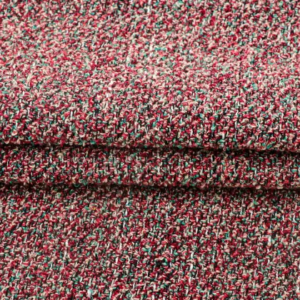 Multi-Color Tweed Fabric for Coats Woolen/Tweed Fabric