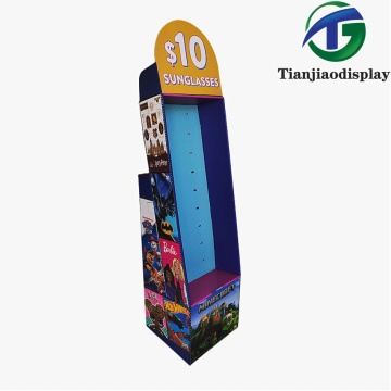 Durable Double Sided Cardboard Display Stand with Hooks