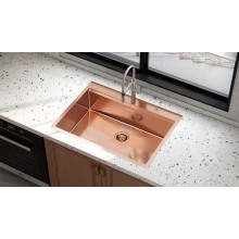 30x22 &quot;ROSE GOLD 304 Խոհանոցային ձեռագործ լվացարան