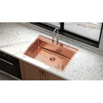 30x22" Rose Gold 304 Kitchen Handmade Sink