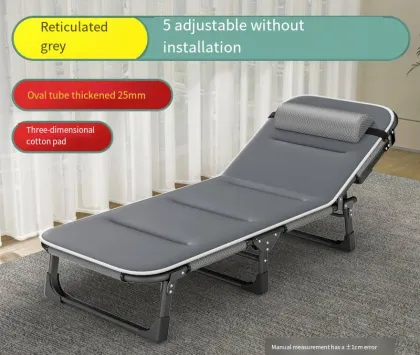 Portable Office Nap Bed: Simple Single Escort Bed for Camp or Office