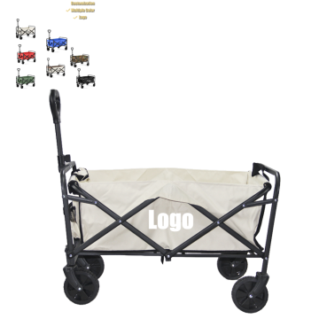 Custom Full Color 300kgs Large Capacity Collapsible Foldable Kids Camping Wagon | Portable Garden Hand Carts | Trolley | Beach Cart