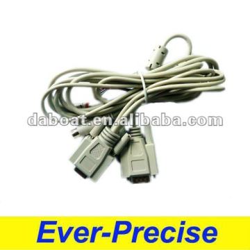 DB9 male to female, mini din 6P laptop cable