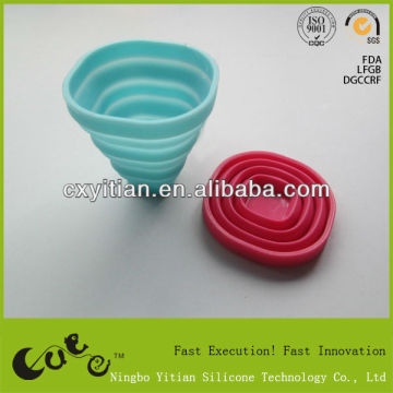 silicone folding collapsible cup silicone outdoor cup silicone smart cup easy carring cup