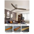 Wooden Blades Led Ceiling Fan With Remote Control