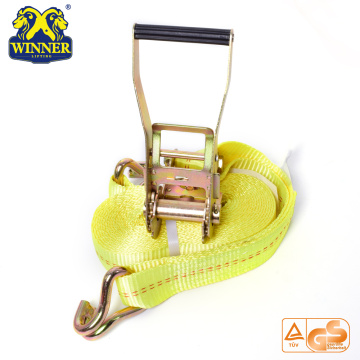 High Quality Polyester Ratchet Tie Down Strap With Hook