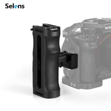 NATO Side Handle SHS8-2555: Dual 1/4 Screw Mount Adjustable Aluminum Camera Grip