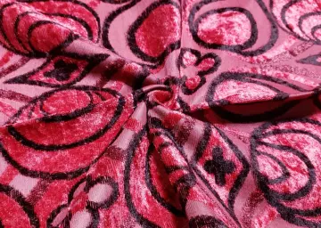 Sofa Upholstery Knitted Jacquard Poly Velvet Fabric