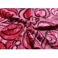 Sofa Upholstery Knitted Jacquard Poly Velvet Fabric