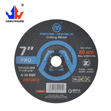 7\" Abrasive Grinding Wheel for Stainless Steel Polishing 180x3x22.2