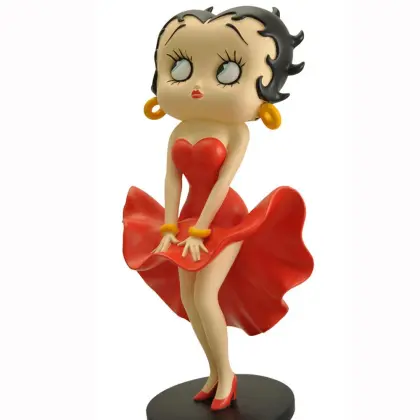 Home garden decor resin betty boop anime girl statue