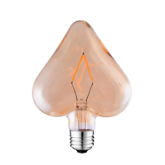 Hot Sale High Power 4W Heart Shape LED Filament Edison Bulbs