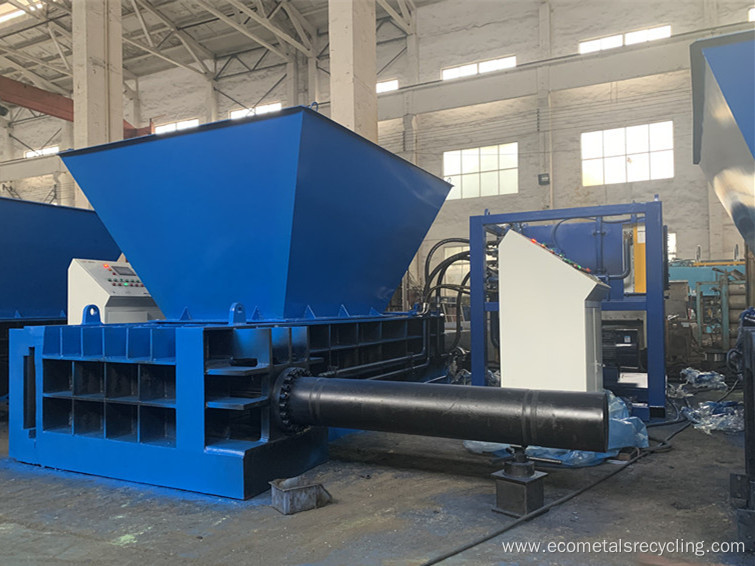 Hot-sale Hopper Type Automatic Waste Aluminium Cans Baler