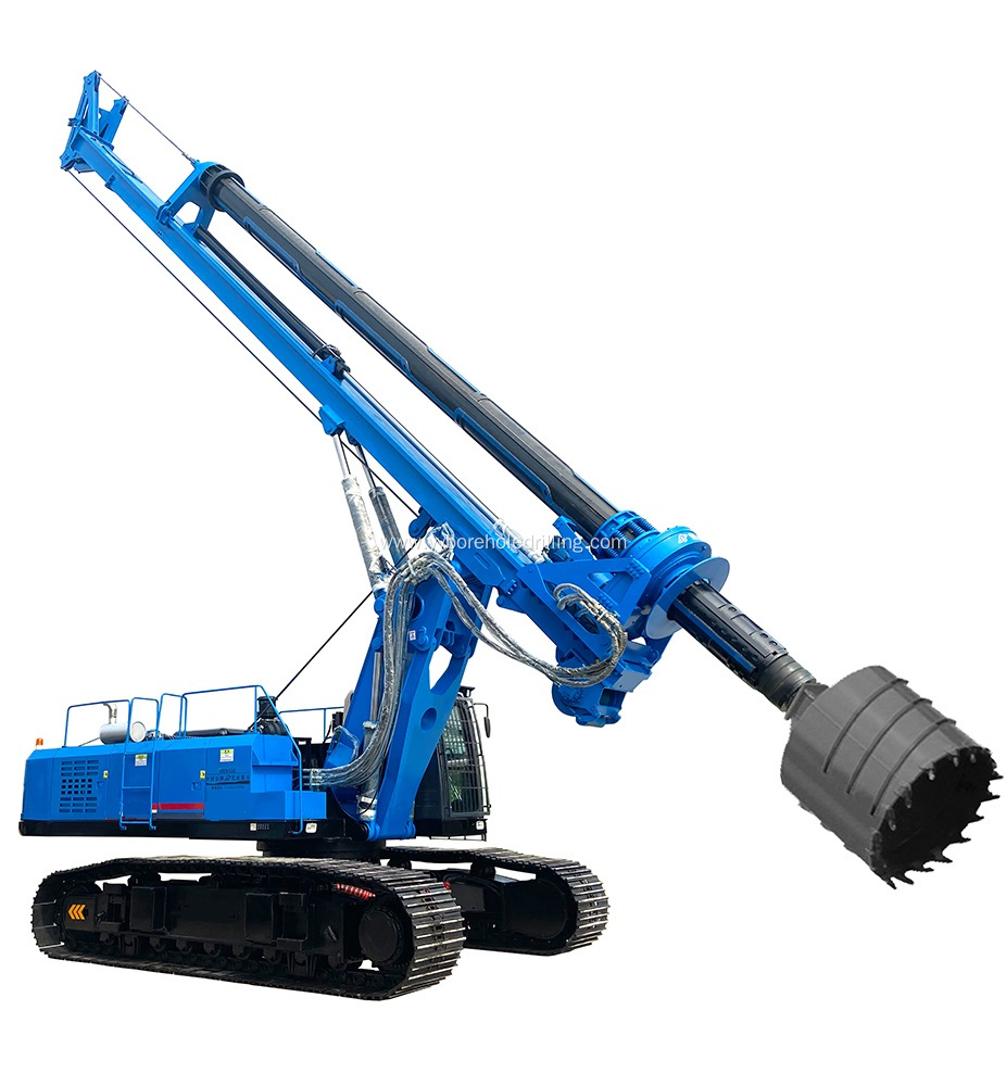 80m Depth Hydraulic Rotary Auger Drilling Machine