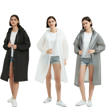 Wholesale Reusable Raincoats: Waterproof Portable Peva PVC EVA Raincoats Jackets for Adults