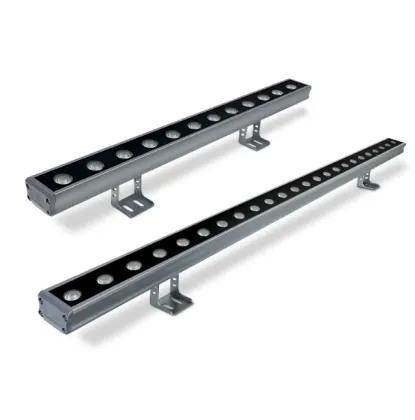 PrecisionGlow RGBW Wall Washers - 8pcs Linear LED Bar for Outdoor Lighting