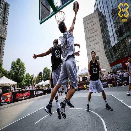 3x3 FIBA​​公式コートフローリングバスケットボール