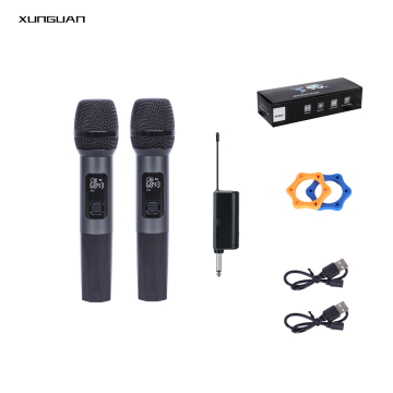 M1-187/M2-187 ميكروفون لاسلكي UHF القابل لإعادة الشحن لمكبرات الصوت KTV و Trolly