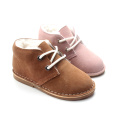 Zapatos de cuero de felpa para niños cálidos de invierno para bebés