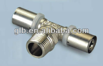 Brass Press Fittings - Male Tee