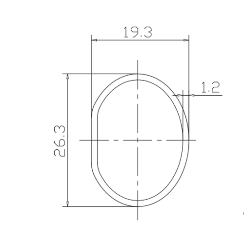 Pushrim em forma de D em forma de D para cadeira de rodas manual