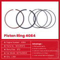 Pièces de moteur Mitsubishi MD195872 Piston Rings 4G64