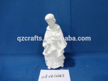 Ceramic white jesus, jesus piece, jesus statue