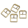 Square Single Belt Bevel Buckle Metal