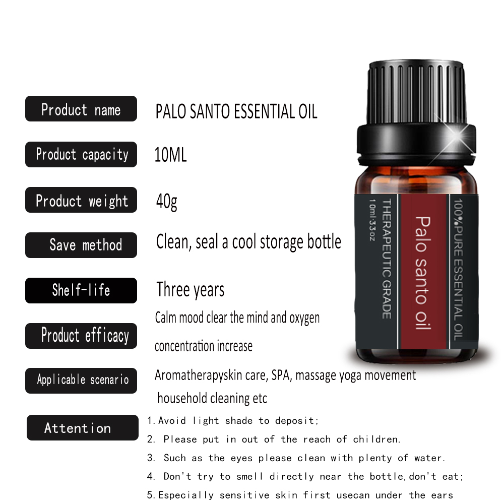 10 ml de aceite esencial de Palo Santo para aromaterapia