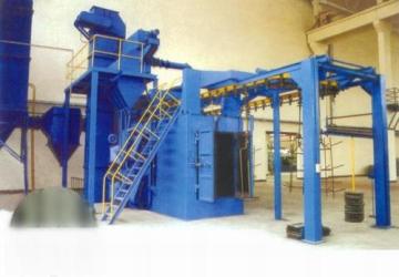 Q48 Hook&amp;pendent-chain&amp;step -by-step Shot Blast Machine 