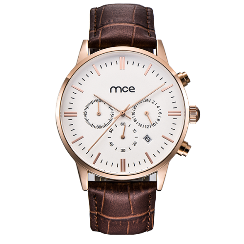 10 PCS Chronograph Leather Strap Stock Men Watch
