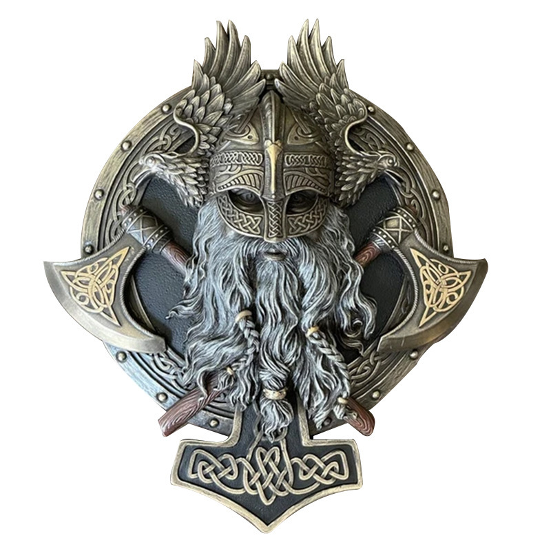 Viking Berserker Double Axe Wall Art