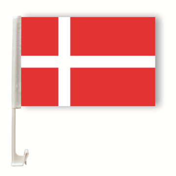 Sunshine Factory Direct Sales: Fast Delivery Soccer Fans Denmark Country Car Vehicle Window Flags
