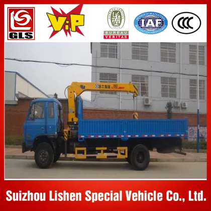 dump truck with crane