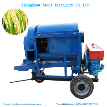 Mobile Diesel Engine-Powered Wheat and Rice Thresher Machine