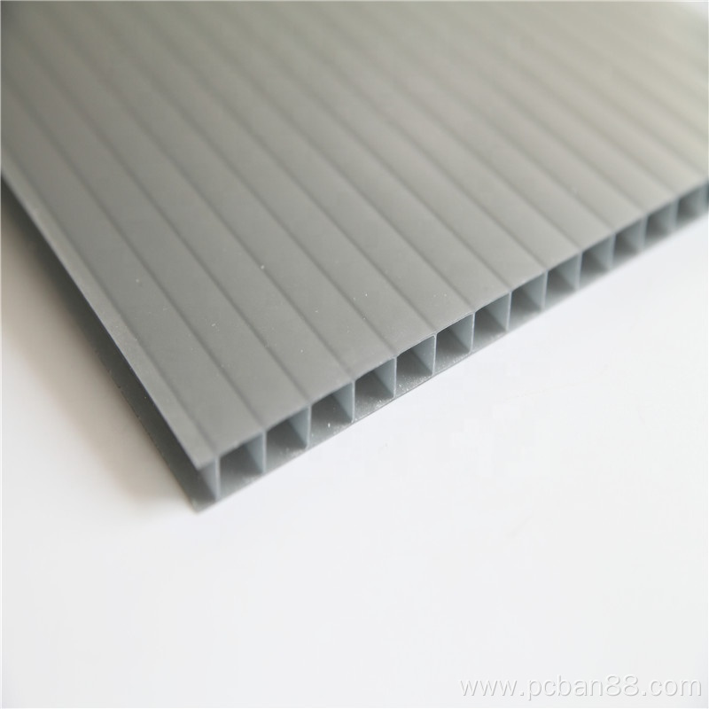 uv protect multiwall pc plastic polycarbonate hollow sheet