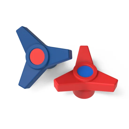 High-Quality Three-Arm Black Plastic Knob for Sale