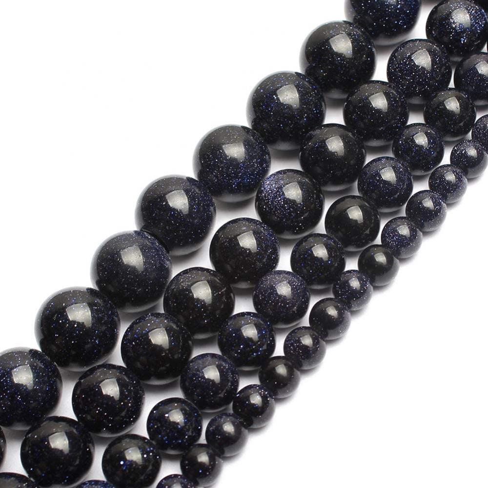 Sandstone bleu 8 mm boules de pierre décoration à la maison Perles de cristal rondes