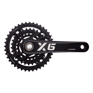 X6M Aluminum Alloy CNC Hollow One-Piece Mountain Bike Crankset with Bottom Bracket