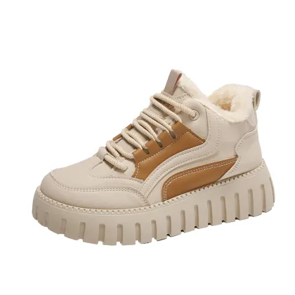 2022 Winter Women's Warm Cotton Running Shoes - Lightweight Velvet Outdoor Snow Boots