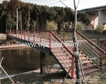 Wpc Exterior Wood Stairs And Handrail 
