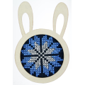 Imanes de nevera con forma de conejo hechos a mano de estilo étnico