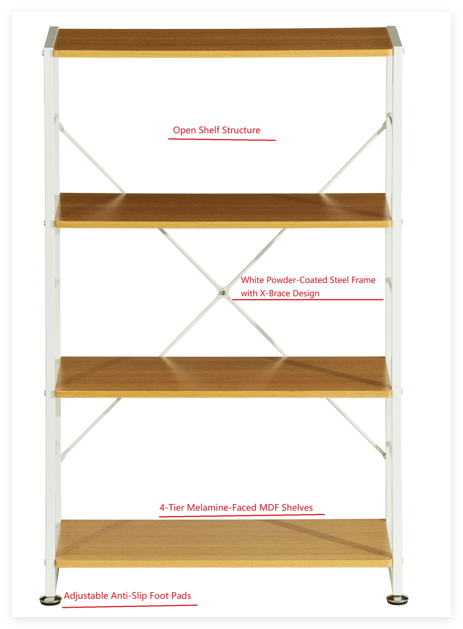 open bookshelf