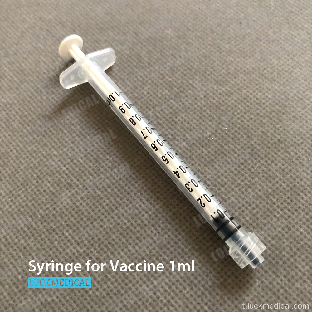 Siringa vaccinale vuota per covidio