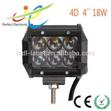 IP67 18w 4D lens Dual row Mini led light bar for Jeep 4x4 offroad